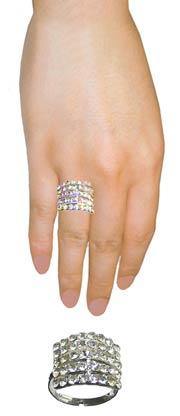 Crystal Rings One Size Fits All U80150-2340