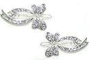 Rhinestone Barrettes with Ribbon U86350-1925