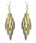 ED3119 Bella Chandelier Dangle Earrings Gold Tone Silver Nick U89175-3119