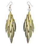 ED3119 Bella Chandelier Dangle Earrings Gold Tone Silver Nick U89175-3119