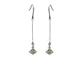 Dainty Dangle Chandelier Earrings, Zircon Natural Stone YX89700-1
