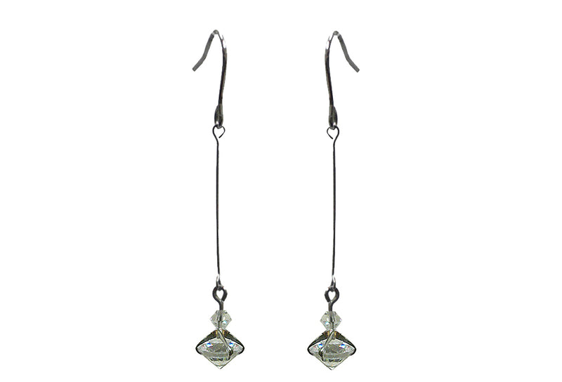 Dainty Dangle Chandelier Earrings, Zircon Natural Stone YX89700-1