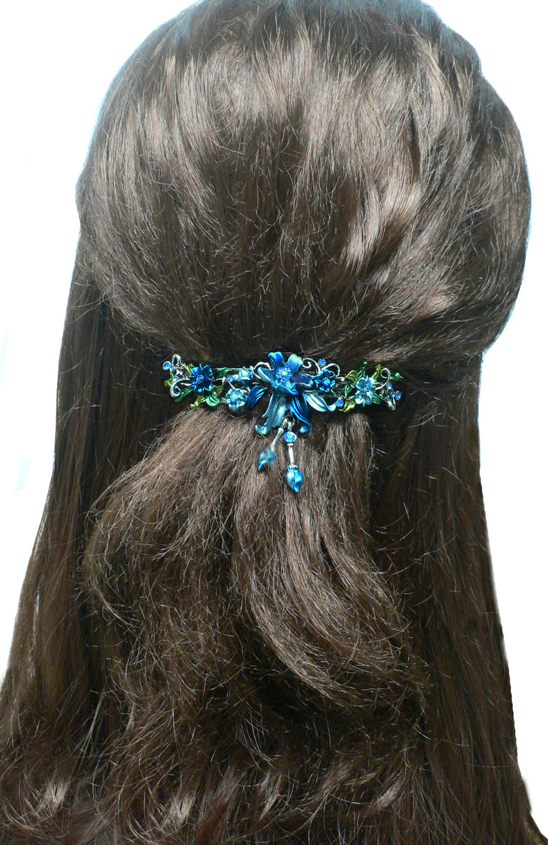 Combo Set of 2 2 Gorgeous Barrettes in 2 Unique Styles for Thick Hair 0052/010-3-2