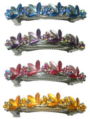 Bmid750-3 Bella Crystal Barrette Mid Size Hair Barrette Hairclip Sparkly Crystals YY86750-3