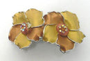 No Stock Bella Large Double Flower Barrette YY86800-10gold