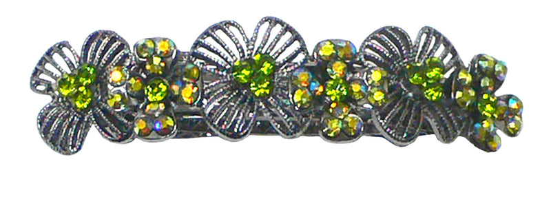 Bella Metal Crystal Barrette Sparkly Aurore Boreale YY86800-4