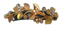 Crystal Flower Barrette, Lovely Design of Flower and Leaves