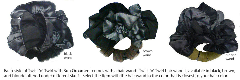 Twist 'n' Twirl with Bun Ornament 79050silverblk