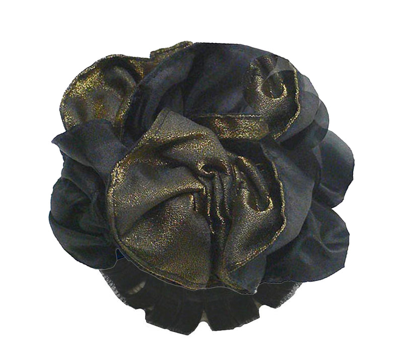 Twist 'n' Twirl Bun Maker with Bun Ornament - Satin79035-3goldblk