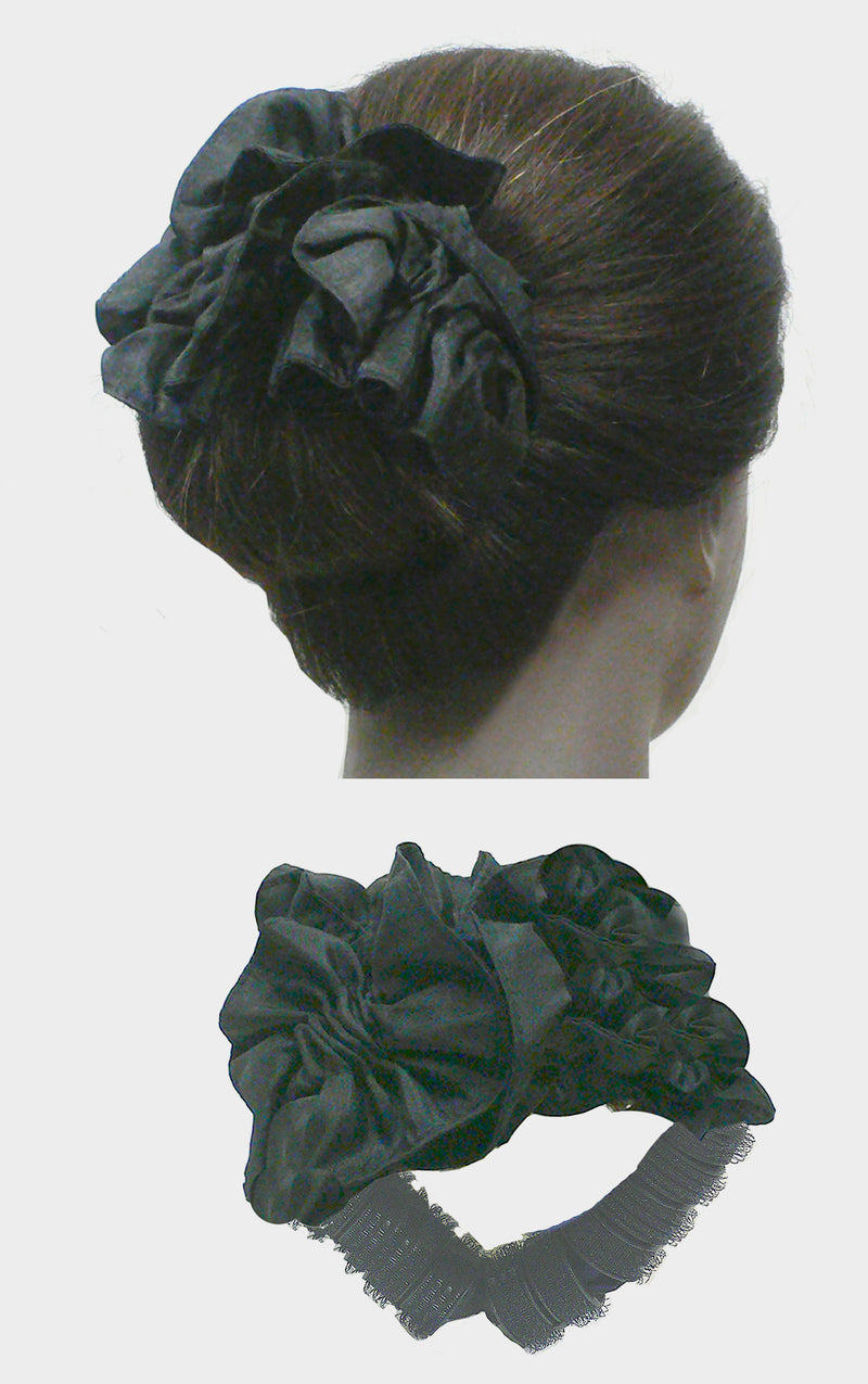 Twist 'n Twirl Bun Maker with Bun Ornament - Satin 79035-1black