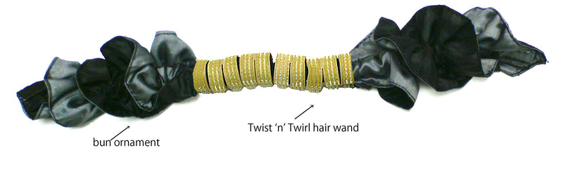 Twist 'n' Twirl with Bun Ornament 79050silverblk