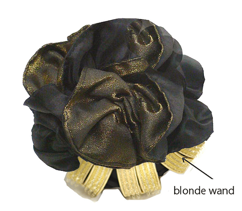 Twist 'n' Twirl Bun Maker with Bun Ornament - Satin79035-3goldblk