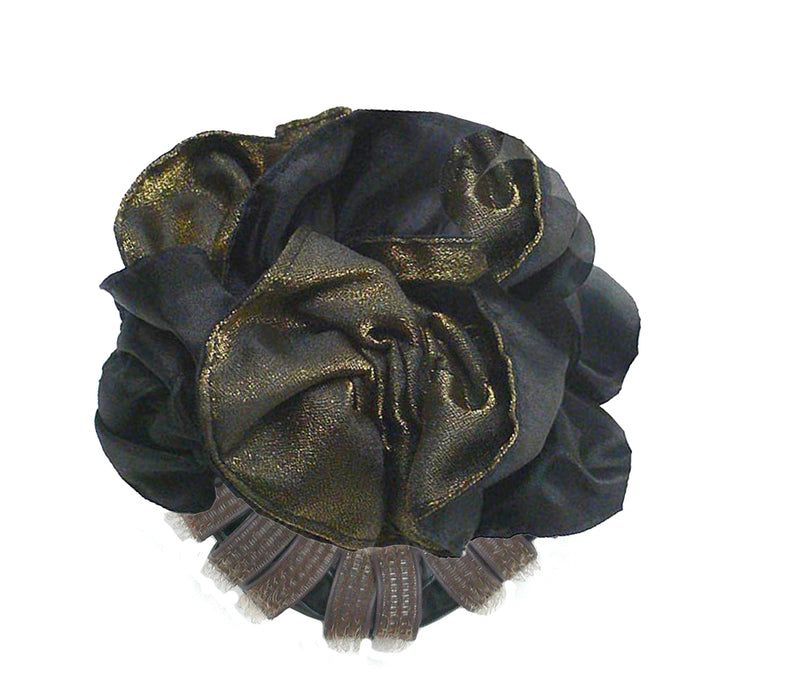 Twist 'n' Twirl Bun Maker with Bun Ornament - Satin79035-3goldblk