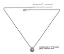 Dozen Pack Necklace Silver Chains with Imitation Pearl Pendant 85500-D