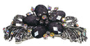 Bella Large Barrette with Beads and Crystals for Thick Hair