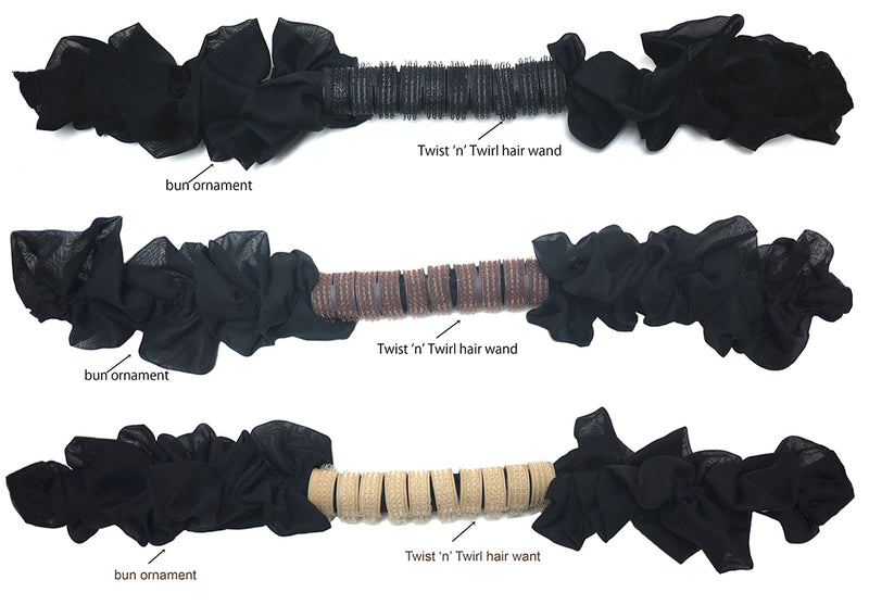 Twist  n' Twirl w. Bun Ornament in Style of Ruffles - Scroll down to view VIDEO