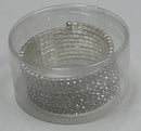 Dozen Pack Bella Crystal Spiral Bracelet 8 Strands Crystal Spirals for Bridal,  Parties 5614-D
