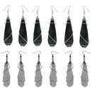 Dangle Earrings Design of a Cylindrical Pendulum Wire Fish Hook for Pierced Ears OD14445