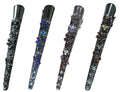 Set of 3 & Set of 4 Crystal Metal Alligator Hair Clips Duckbill Beak Clips YY86110-1-3&4