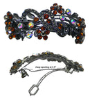 Bella Large Crystal Thick Hair Barrette French Clasp Elegant and Outstanding Design OR86015-2