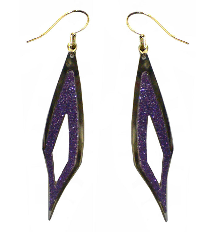 Dangle Earrings Gold or Silver Trim U89175-4765clr